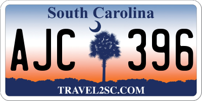 SC license plate AJC396
