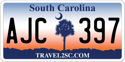SC license plate AJC397