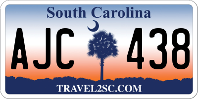 SC license plate AJC438