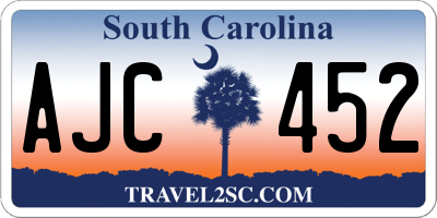 SC license plate AJC452