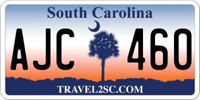 SC license plate AJC460