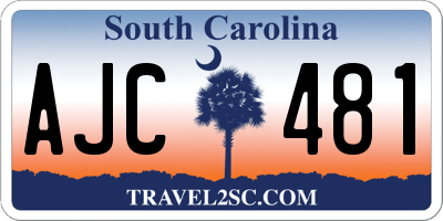 SC license plate AJC481
