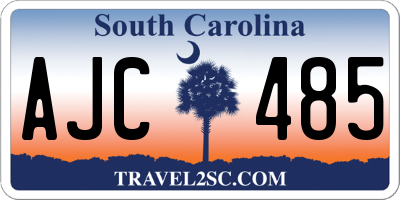 SC license plate AJC485