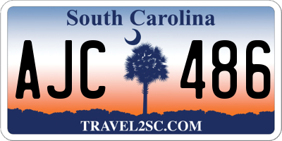 SC license plate AJC486