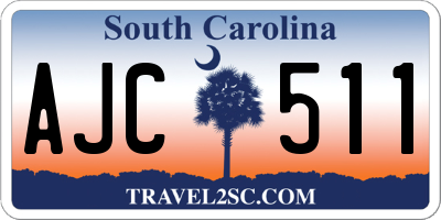 SC license plate AJC511