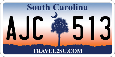SC license plate AJC513