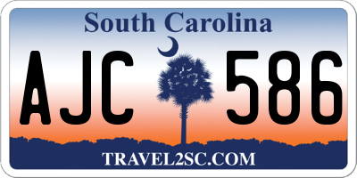 SC license plate AJC586