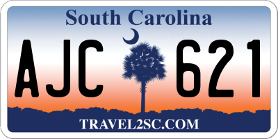 SC license plate AJC621