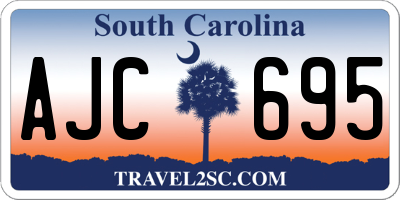 SC license plate AJC695
