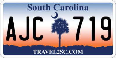 SC license plate AJC719