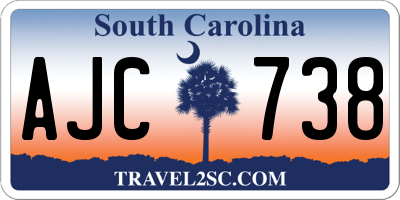 SC license plate AJC738