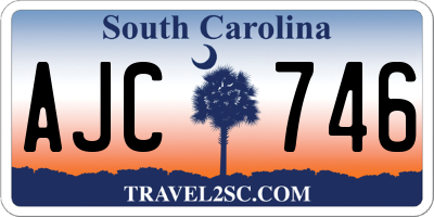 SC license plate AJC746