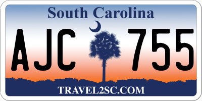 SC license plate AJC755