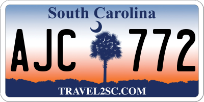 SC license plate AJC772
