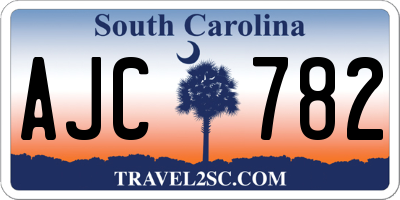 SC license plate AJC782