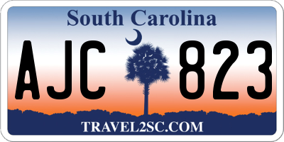 SC license plate AJC823