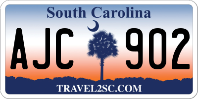 SC license plate AJC902