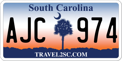 SC license plate AJC974