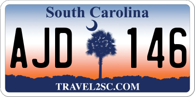 SC license plate AJD146