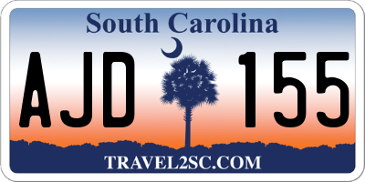 SC license plate AJD155