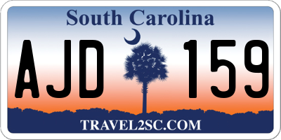 SC license plate AJD159