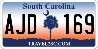 SC license plate AJD169