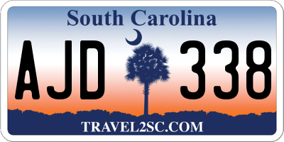 SC license plate AJD338