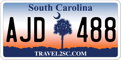 SC license plate AJD488