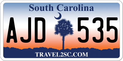 SC license plate AJD535