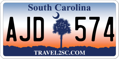 SC license plate AJD574