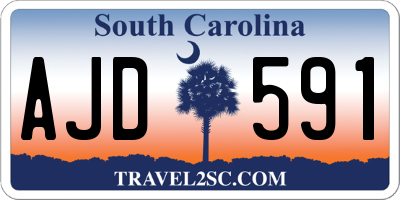 SC license plate AJD591