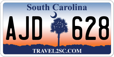 SC license plate AJD628