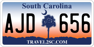 SC license plate AJD656
