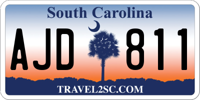 SC license plate AJD811
