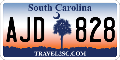 SC license plate AJD828