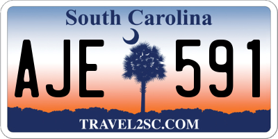 SC license plate AJE591