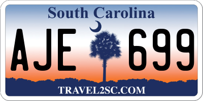 SC license plate AJE699