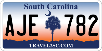SC license plate AJE782