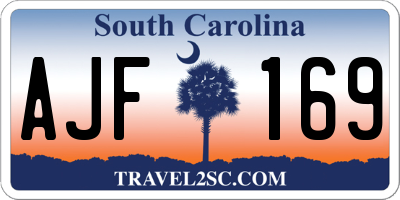 SC license plate AJF169