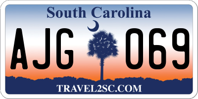 SC license plate AJG069