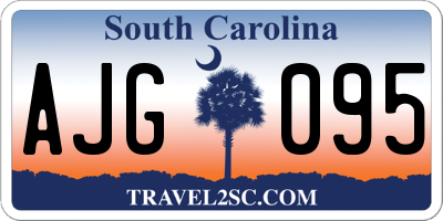 SC license plate AJG095
