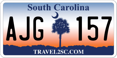 SC license plate AJG157