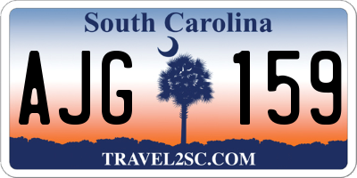 SC license plate AJG159