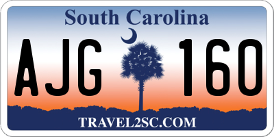 SC license plate AJG160