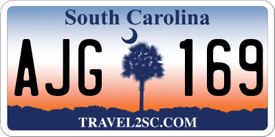 SC license plate AJG169