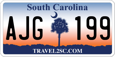 SC license plate AJG199