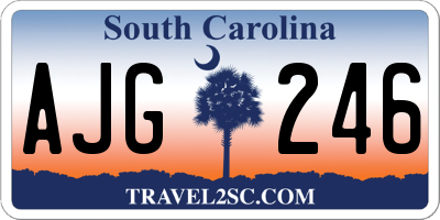 SC license plate AJG246