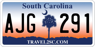 SC license plate AJG291