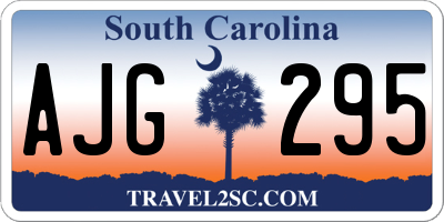 SC license plate AJG295