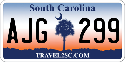 SC license plate AJG299